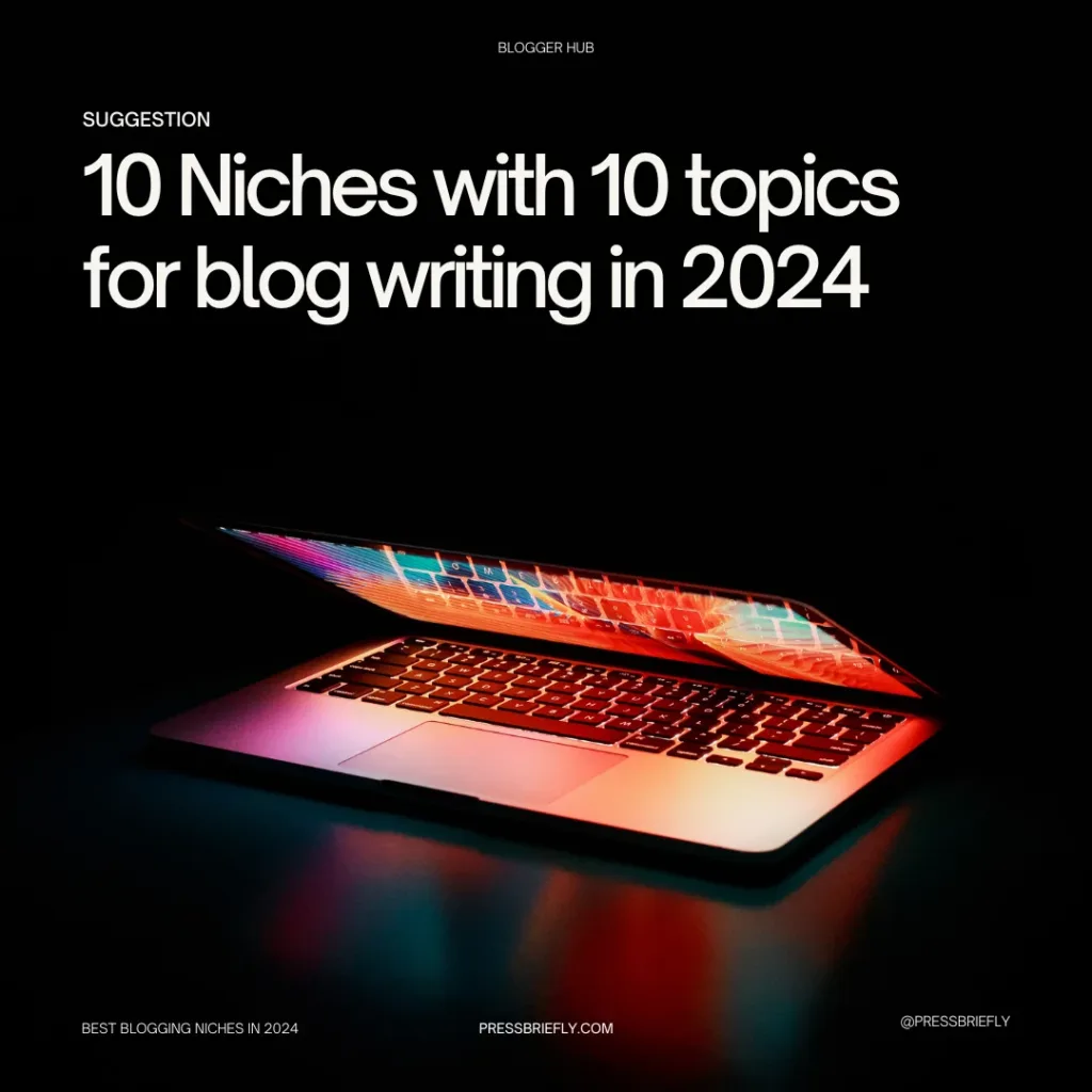 10 niches with 10 topic for blog and youtube